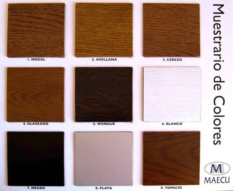 9 Colores Disponibles + posibilidad Muestra