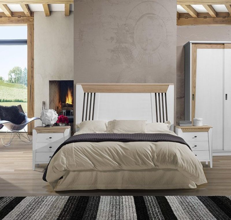 Modelo CASIA con Armario    Color: Blanco Roto / Boreal